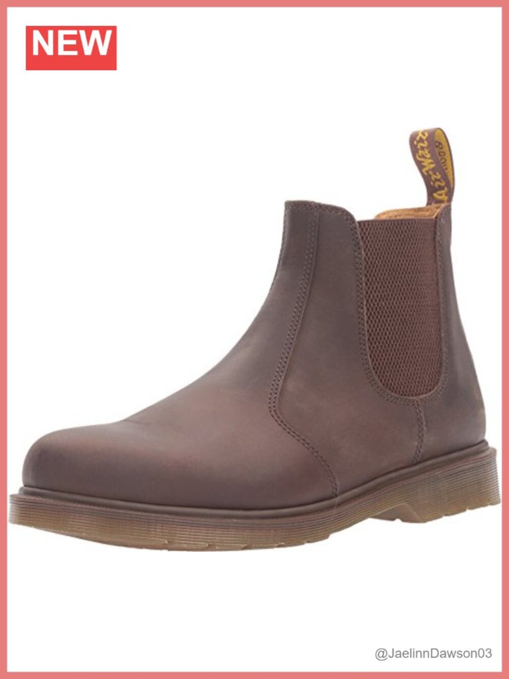 Leather Chelsea Boots Pull-On Mid-Heel Style